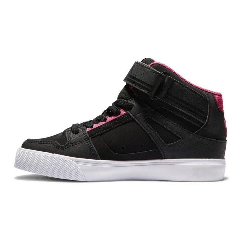 DC Shoes Pure High EV High-Top Schoenen Kinderen Zwart Roze | TGC52F-666