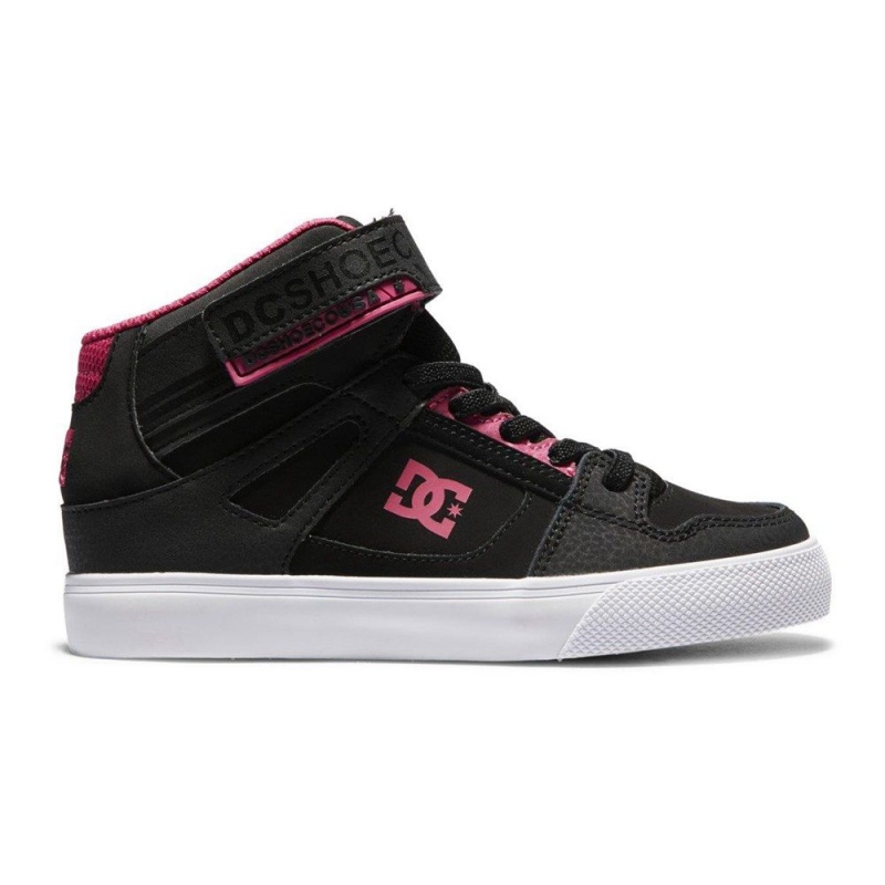 DC Shoes Pure High EV High-Top Schoenen Kinderen Zwart Roze | TGC52F-666