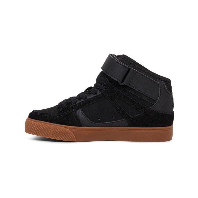 DC Shoes Pure High EV High-Top Schoenen Kinderen Zwart Bruin | XRN79E-541