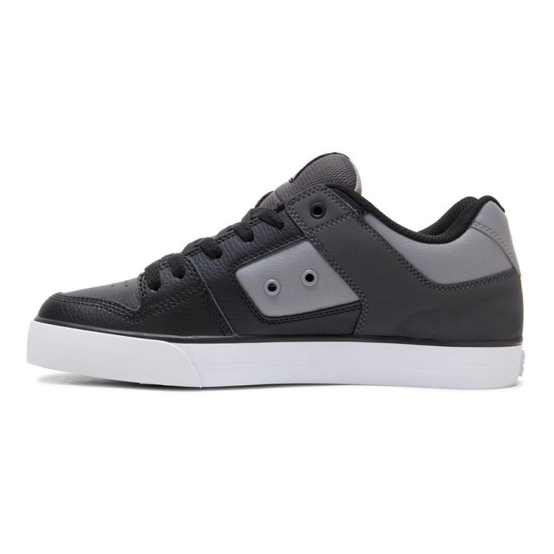 DC Shoes Pure Leren Schoenen Heren Grijs Zwart | HBT01Q-599