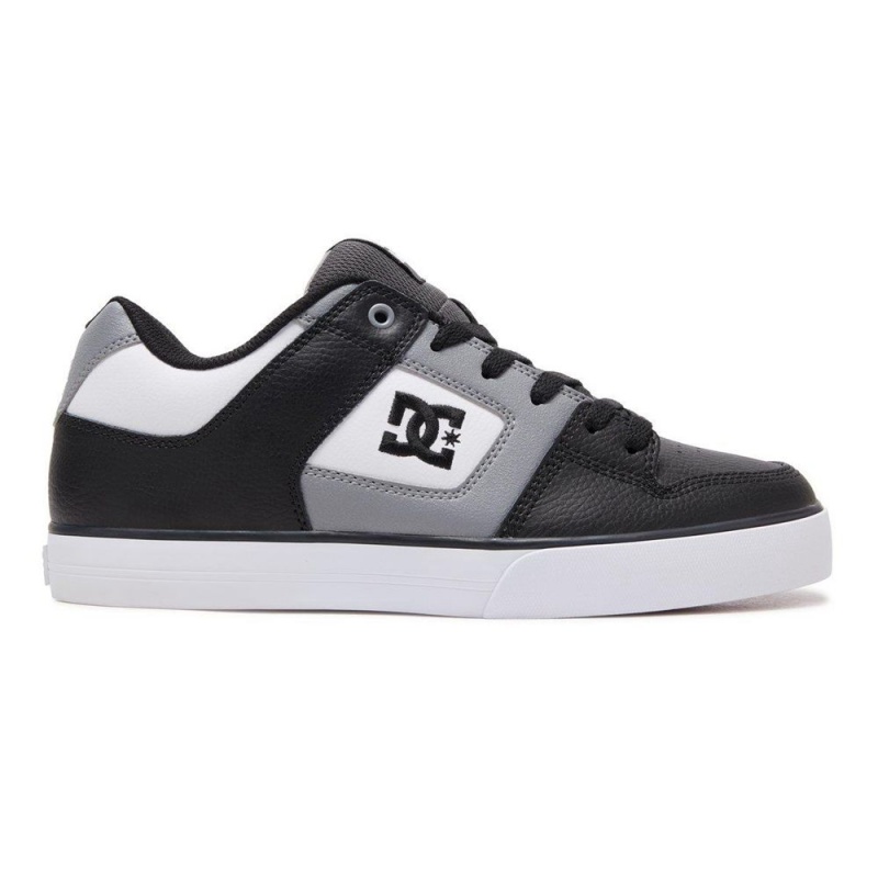 DC Shoes Pure Leren Schoenen Heren Grijs Zwart | HBT01Q-599