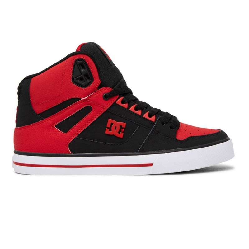 DC Shoes Pure SE High-Top Schoenen Heren Rood Zwart | TML96L-034