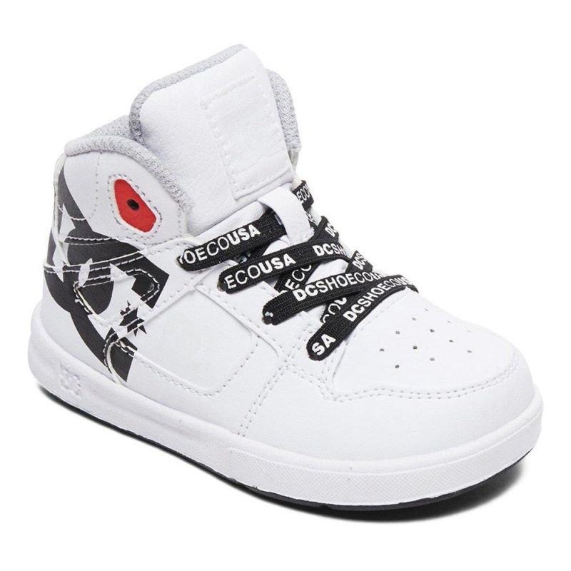 DC Shoes Pure SE High-Top Schoenen Kinderen Wit Zwart | WKV58M-931