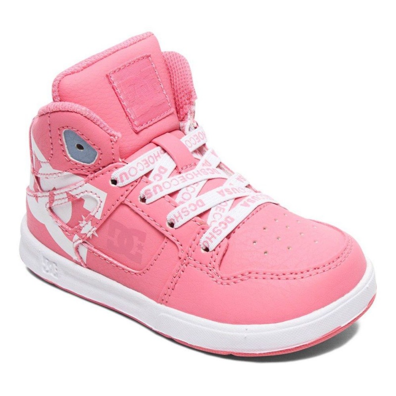 DC Shoes Pure SE High-Top Schoenen Kinderen Roze Wit | XHD77K-999