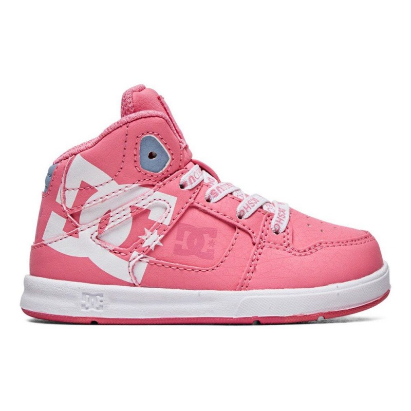 DC Shoes Pure SE High-Top Schoenen Kinderen Roze Wit | XHD77K-999