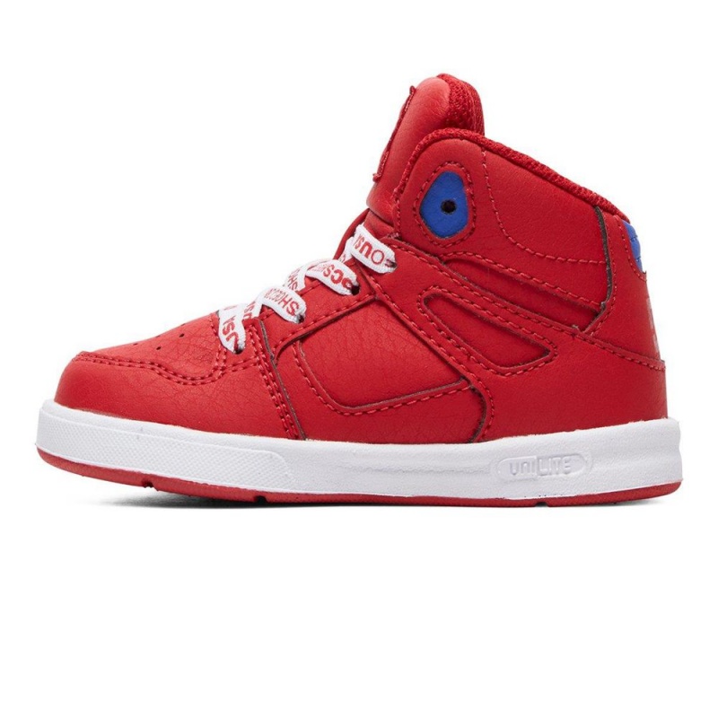 DC Shoes Pure SE High-Top Schoenen Kinderen Rood Wit | GKC82V-740