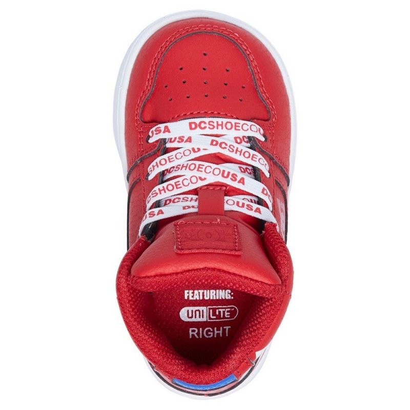 DC Shoes Pure SE High-Top Schoenen Kinderen Rood Wit | GKC82V-740