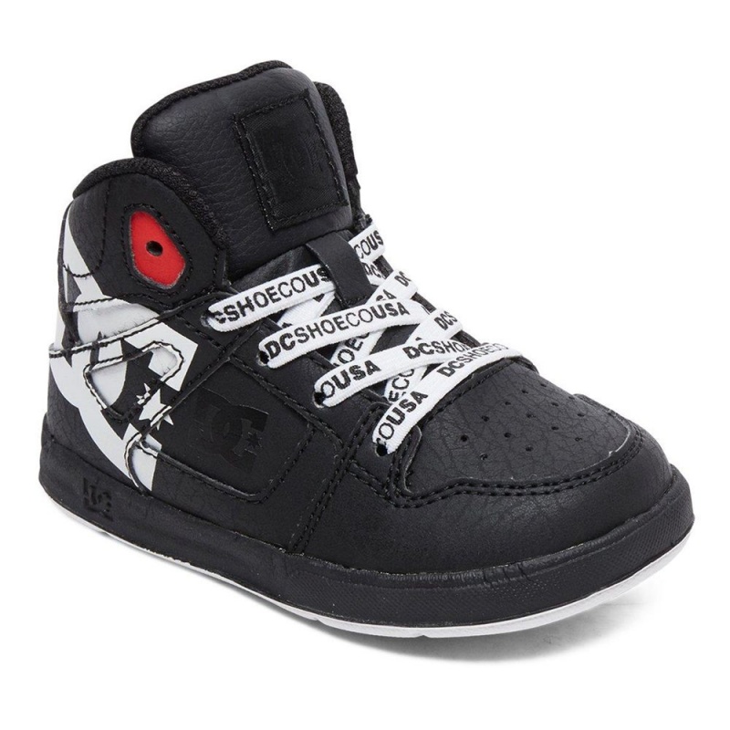 DC Shoes Pure SE High-Top Schoenen Kinderen Zwart Wit | QUN93R-613