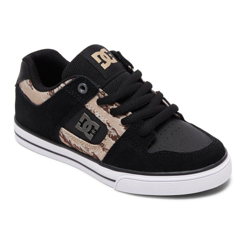 DC Shoes Pure SE Schoenen Kinderen Zwart Camo | PDT00W-675