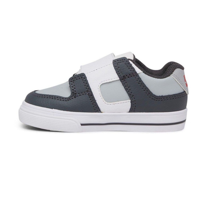 DC Shoes Pure V Schoenen Kinderen Grijs Zwart | ACV84J-456