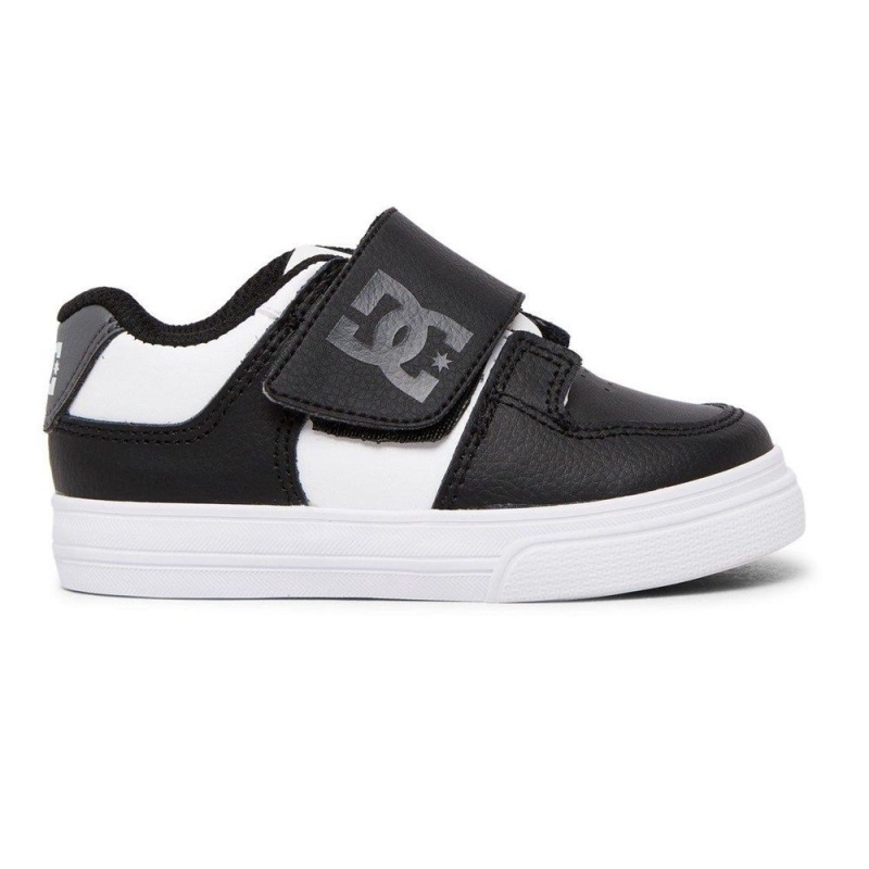 DC Shoes Pure V Schoenen Kinderen Zwart Wit | KDF14E-237