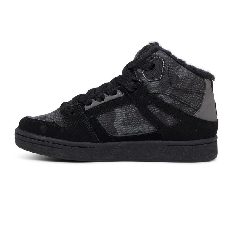 DC Shoes Pure WNT High-Top Schoenen Kinderen Zwart Camo | IOT80V-289