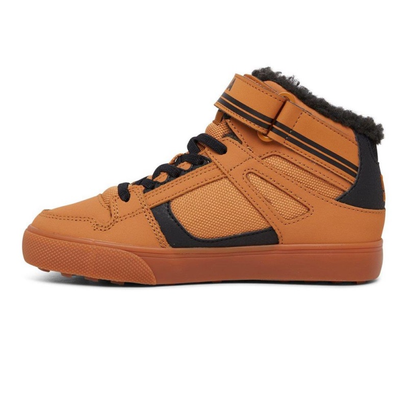 DC Shoes Pure WNT High-Top Schoenen Kinderen Bruin Zwart | YIO74J-225