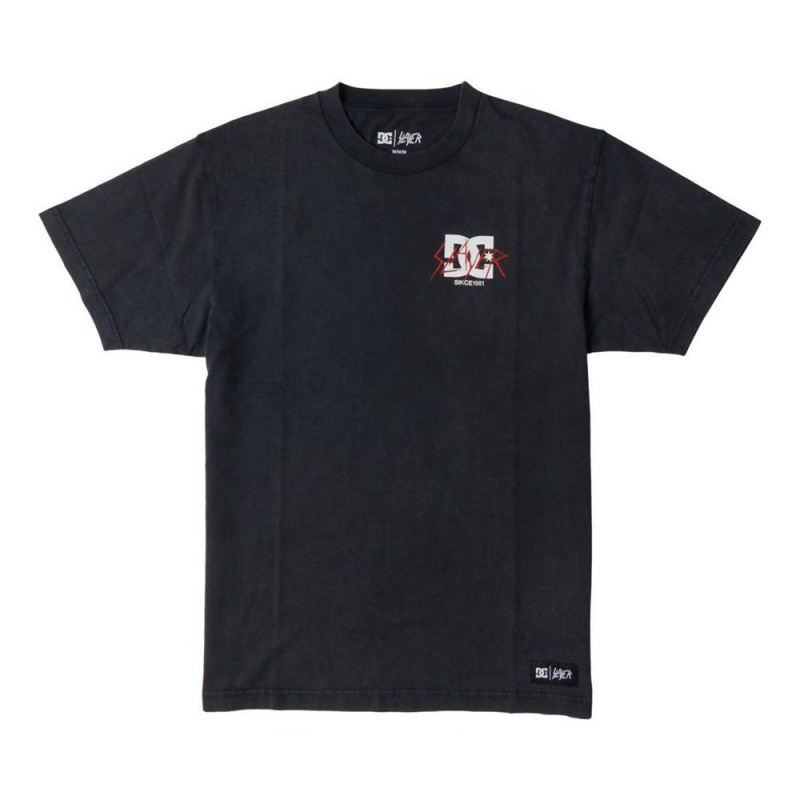 DC Shoes Slayer 1981 T-Shirt Heren Zwart | ZMI47D-873