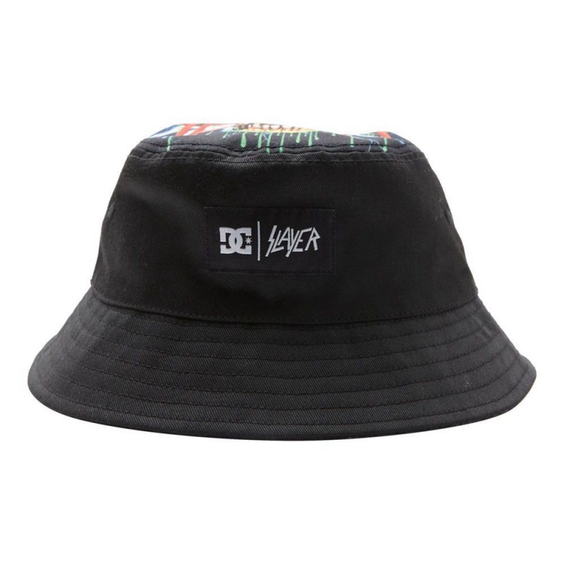 DC Shoes Slayer Reversible Bucket Hoed Heren Zwart | RDP96E-083