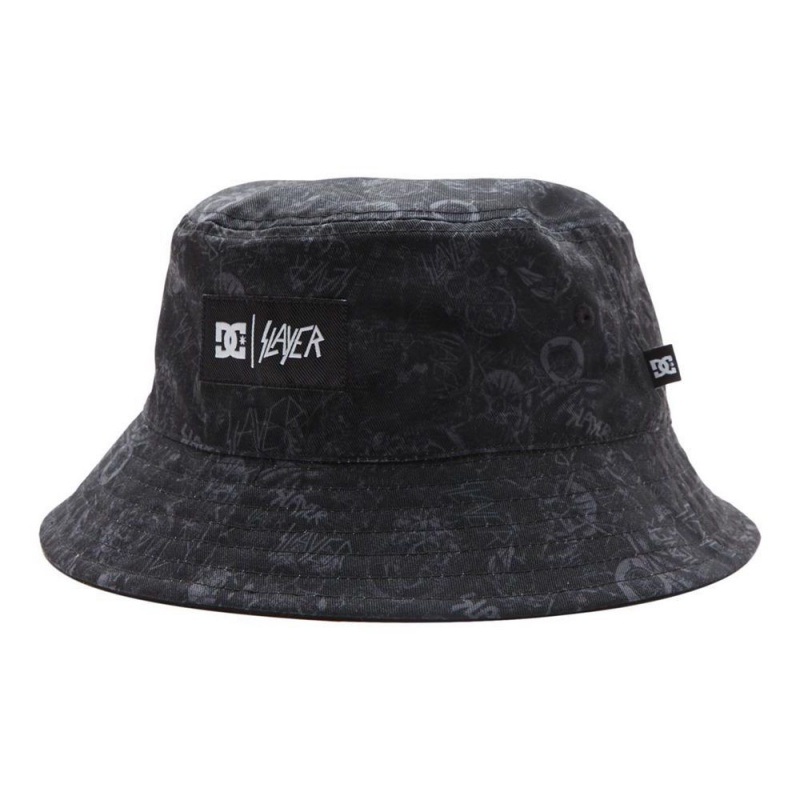 DC Shoes Slayer Reversible Bucket Hoed Heren Zwart | RDP96E-083