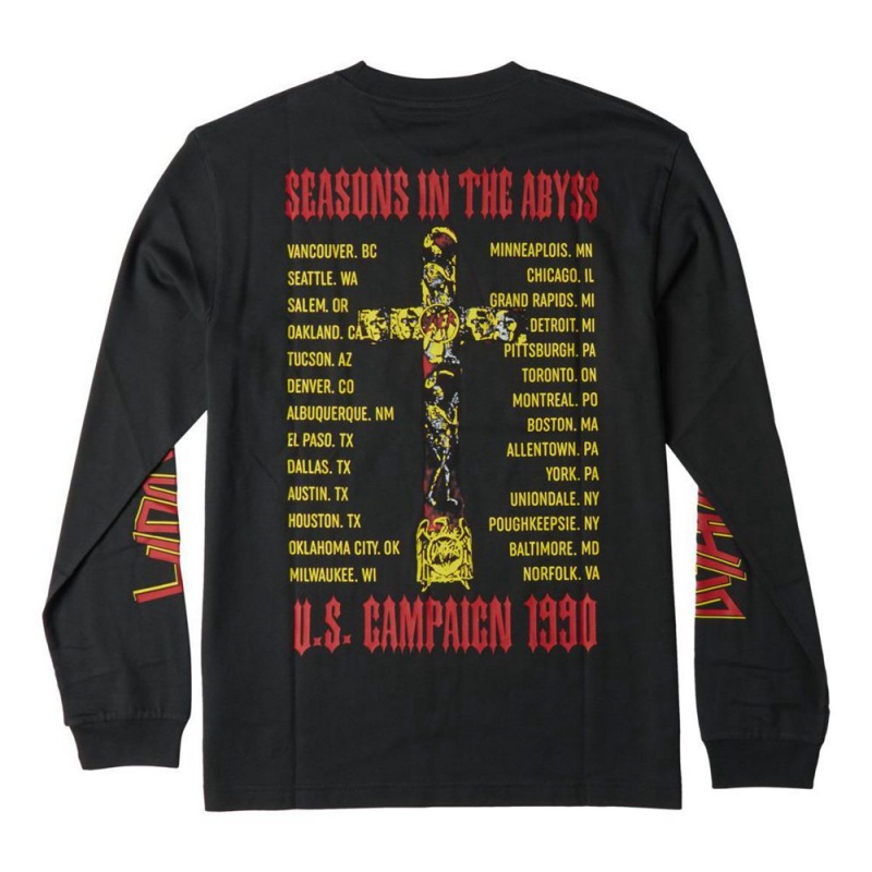 DC Shoes Slayer Seasons LS T-Shirt Heren Zwart | DBE33C-502