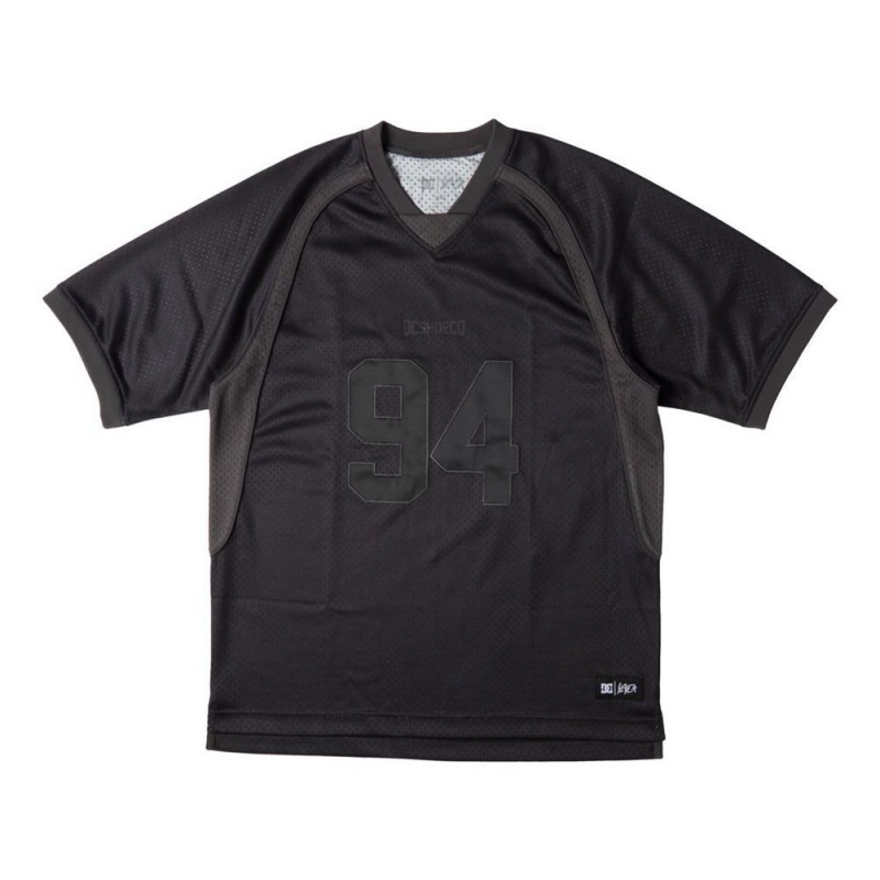 DC Shoes Slayer Soccer Jersey Heren Zwart | GVQ13G-704