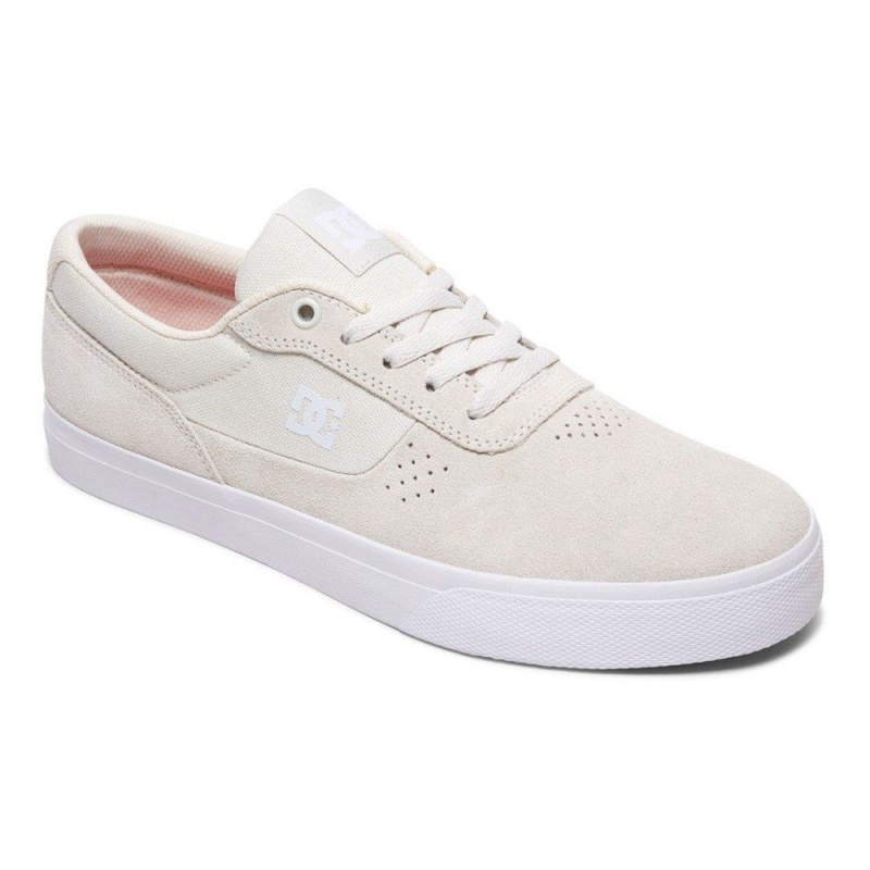 DC Shoes Switch S Suede Schoenen Heren Grijs Wit | SPU18D-674