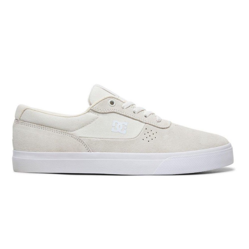 DC Shoes Switch S Suede Schoenen Heren Grijs Wit | SPU18D-674