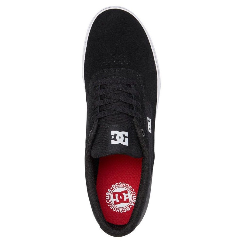 DC Shoes Switch S Suede Schoenen Heren Zwart Wit | MMY94S-879