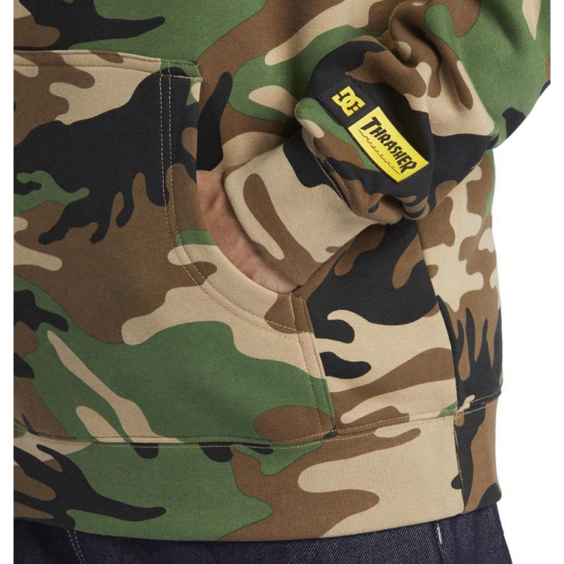 DC Shoes Thrasher PH Hoodie Heren Camo | PVK49Z-995