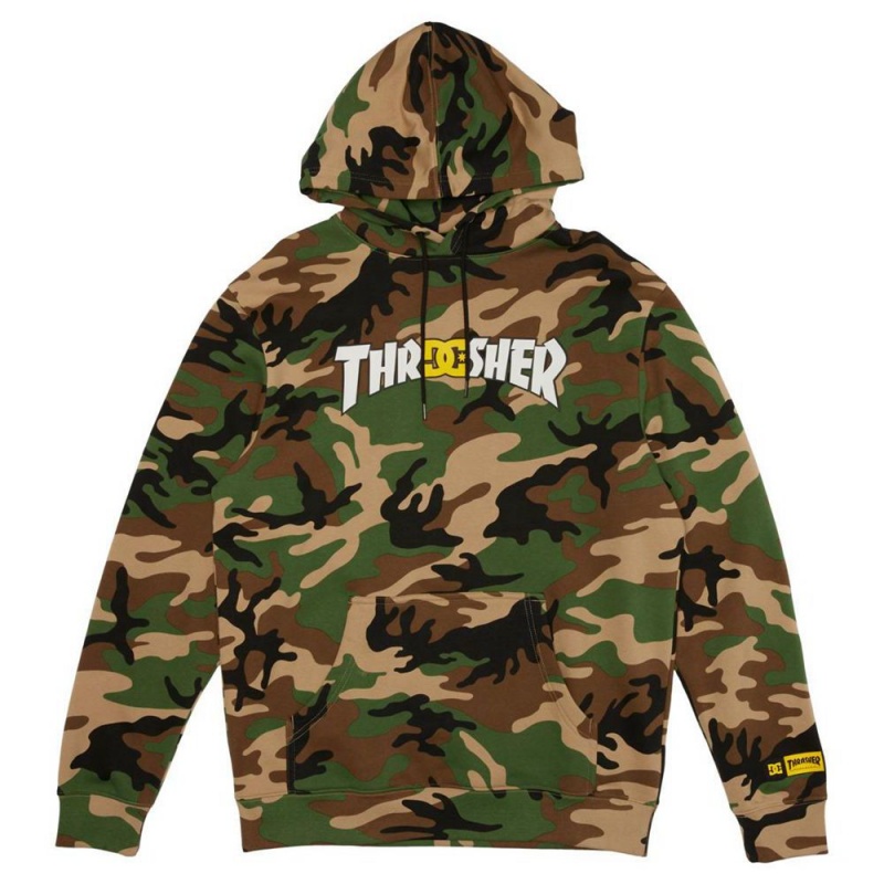 DC Shoes Thrasher PH Hoodie Heren Camo | PVK49Z-995