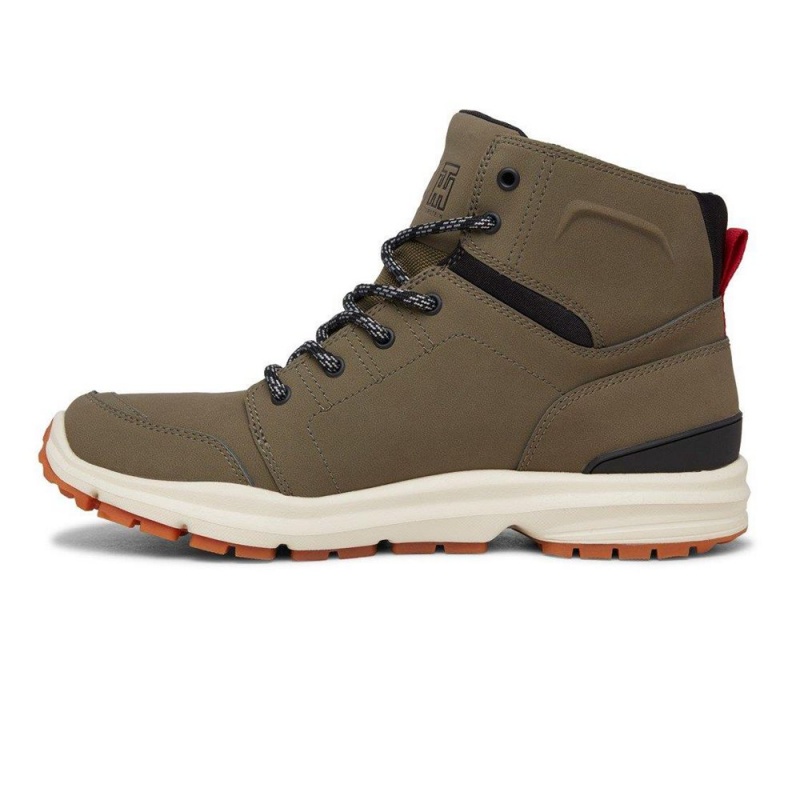 DC Shoes Torstein Leren Kanten-Up Laarzen Heren Groen Zwart | IDA33D-543