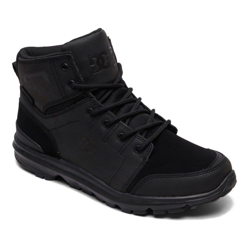 DC Shoes Torstein Leren Kanten-Up Laarzen Heren Zwart | NUM85Q-880