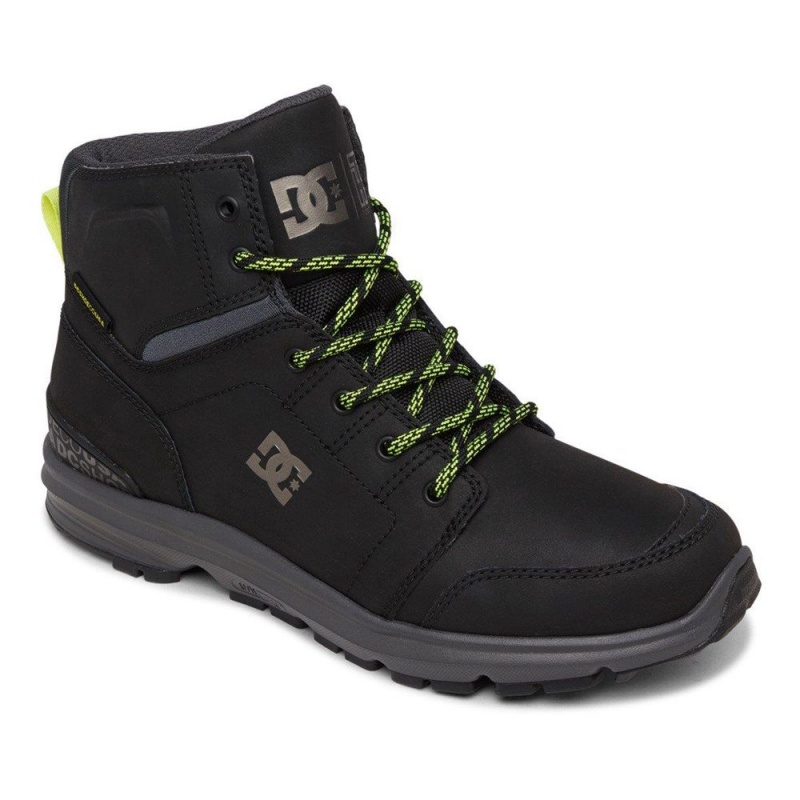 DC Shoes Torstein Leren Kanten-Up Laarzen Heren Zwart Grijs | ZCM70O-498