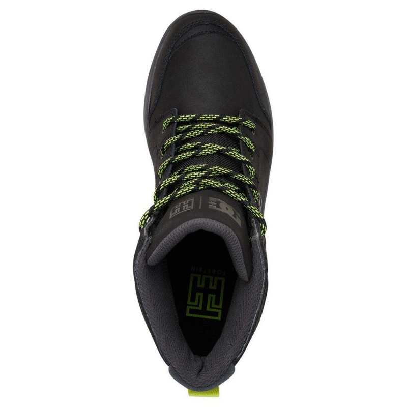 DC Shoes Torstein Leren Kanten-Up Laarzen Heren Zwart Grijs | ZCM70O-498