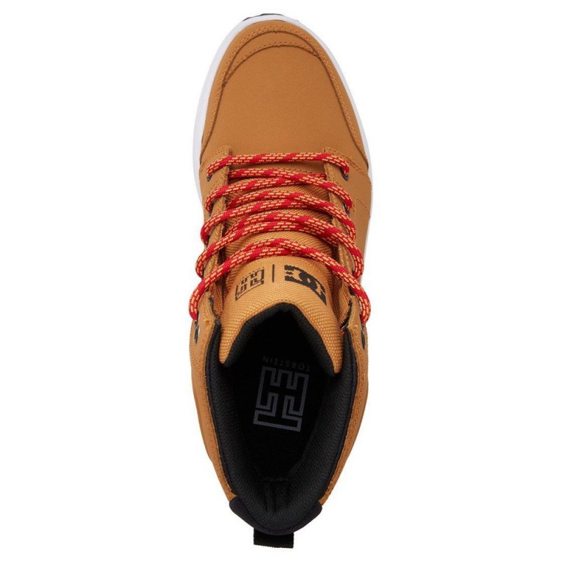 DC Shoes Torstein Leren Kanten-Up Laarzen Heren Bruin Zwart | CNE98U-916