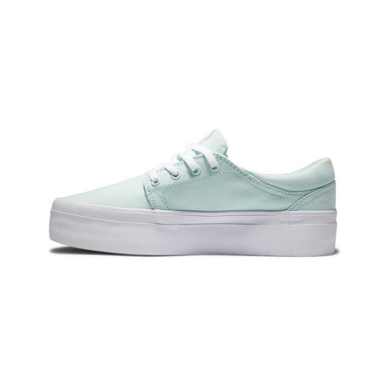 DC Shoes Trase Flatform Schoenen Dames Groen | CAW57Z-581