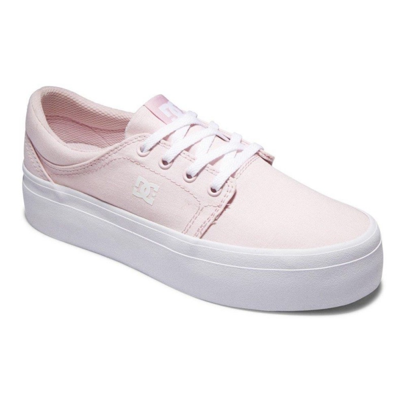 DC Shoes Trase Flatform Schoenen Dames Roze | QEY05X-067