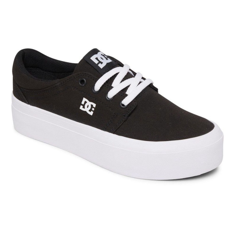 DC Shoes Trase Flatform Schoenen Dames Zwart | GRK18B-942