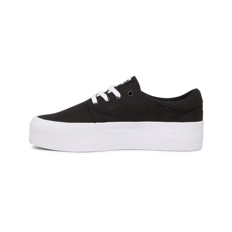 DC Shoes Trase Flatform Schoenen Dames Zwart | GRK18B-942