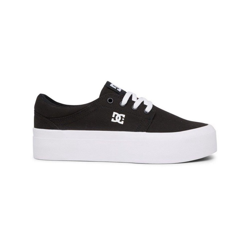 DC Shoes Trase Flatform Schoenen Dames Zwart | GRK18B-942