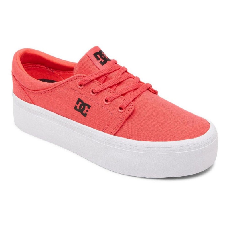 DC Shoes Trase Platform Schoenen Dames Roze Zwart | GYZ58J-297