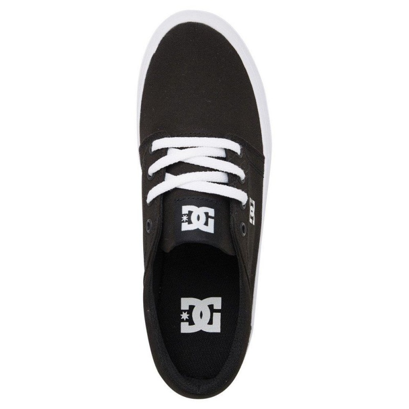 DC Shoes Trase Platform Schoenen Dames Zwart Wit | NLW55L-559