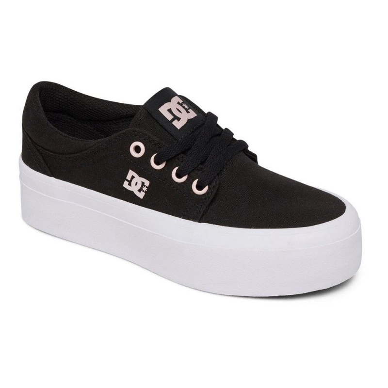 DC Shoes Trase Platform Schoenen Kinderen Zwart Roze | FQA55F-210