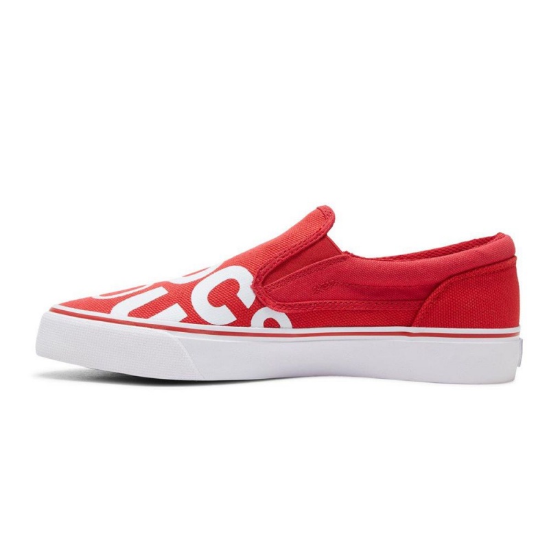 DC Shoes Trase SP Slip-On Schoenen Heren Rood Wit | PUH40E-517