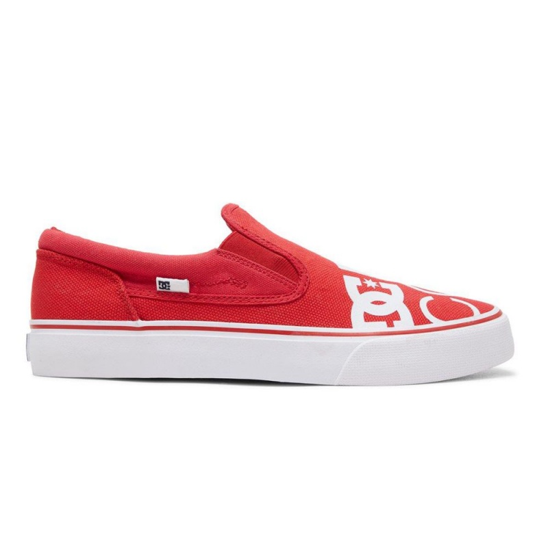 DC Shoes Trase SP Slip-On Schoenen Heren Rood Wit | PUH40E-517