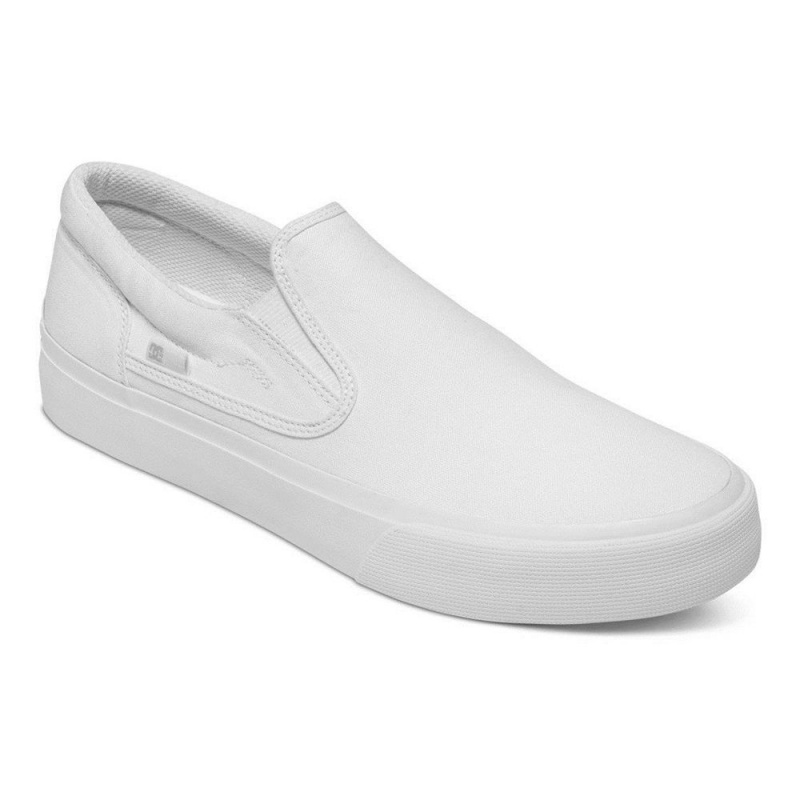 DC Shoes Trase Slip-On Schoenen Heren Wit | ELM43H-094