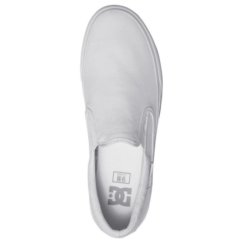 DC Shoes Trase Slip-On Schoenen Heren Wit | ELM43H-094