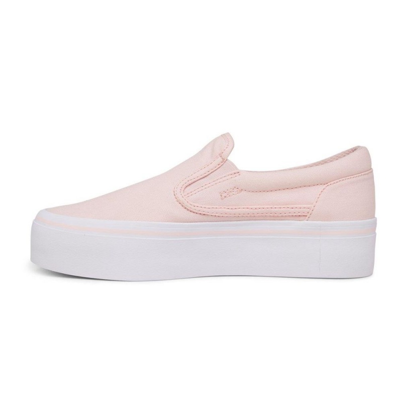 DC Shoes Trase Slip Platform Slip-On High Schoenen Dames Roze | UIC54M-647