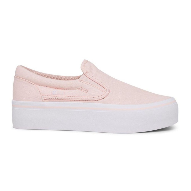 DC Shoes Trase Slip Platform Slip-On High Schoenen Dames Roze | UIC54M-647