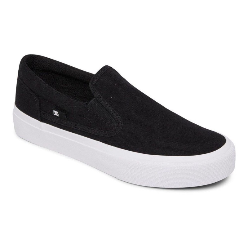 DC Shoes Trase Slip Platform Slip-On Schoenen Dames Zwart | PUQ78R-494