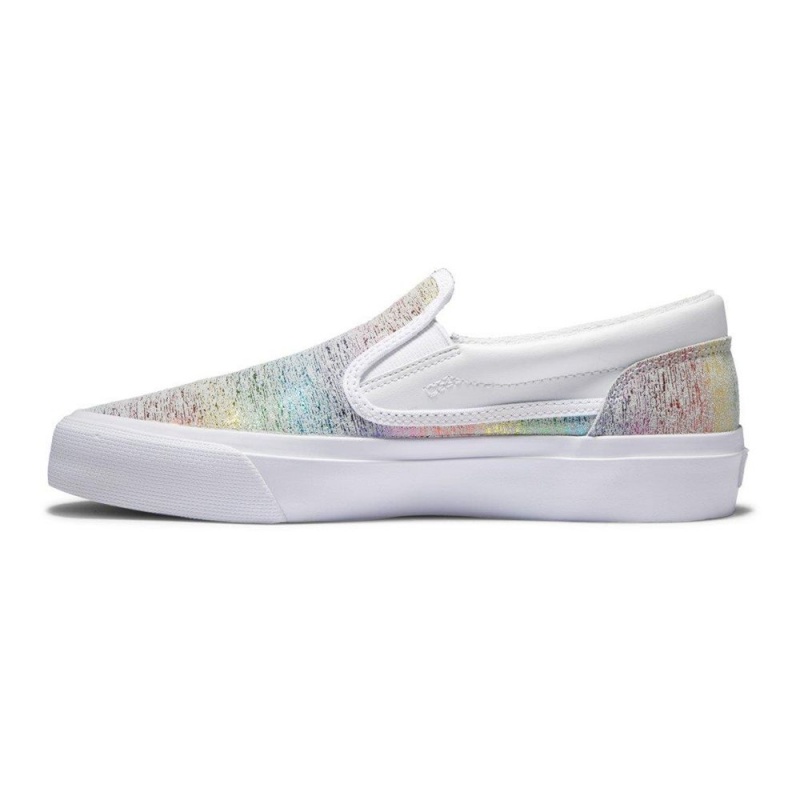 DC Shoes Trase Slip Platform Slip-On Schoenen Dames Wit Gekleurd | WUY02B-488