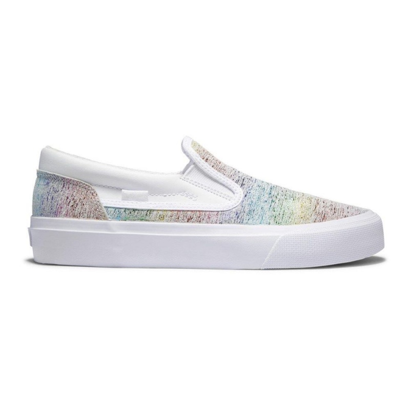 DC Shoes Trase Slip Platform Slip-On Schoenen Dames Wit Gekleurd | WUY02B-488