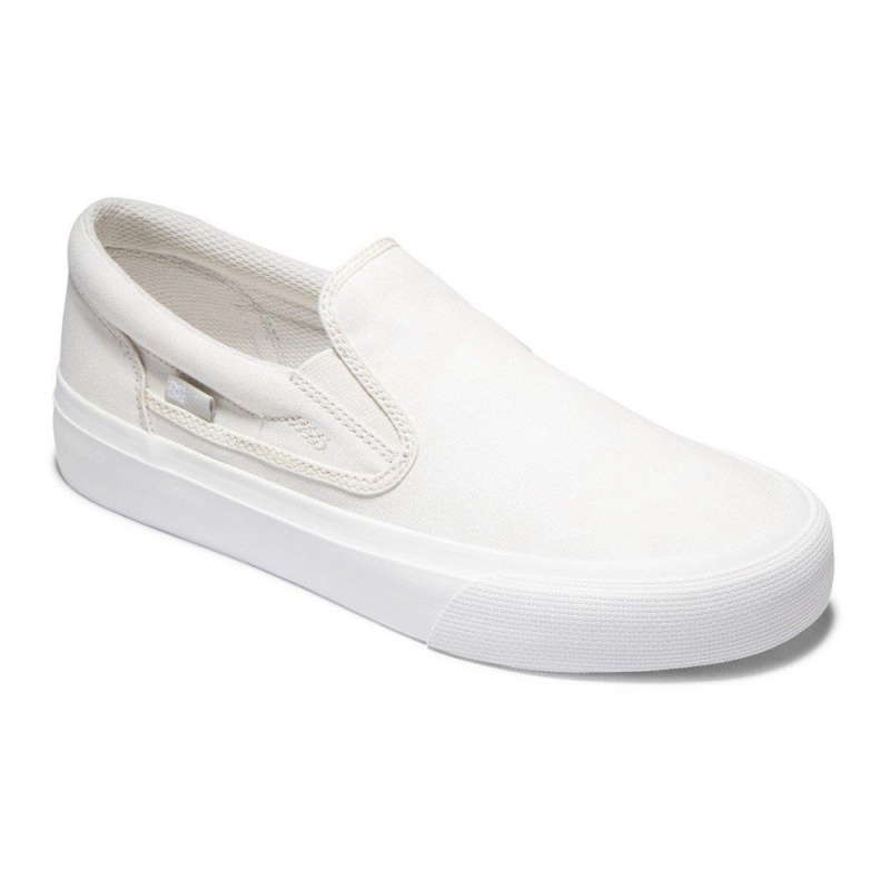 DC Shoes Trase Slip Platform Slip-On Schoenen Dames Wit | IZM79W-532